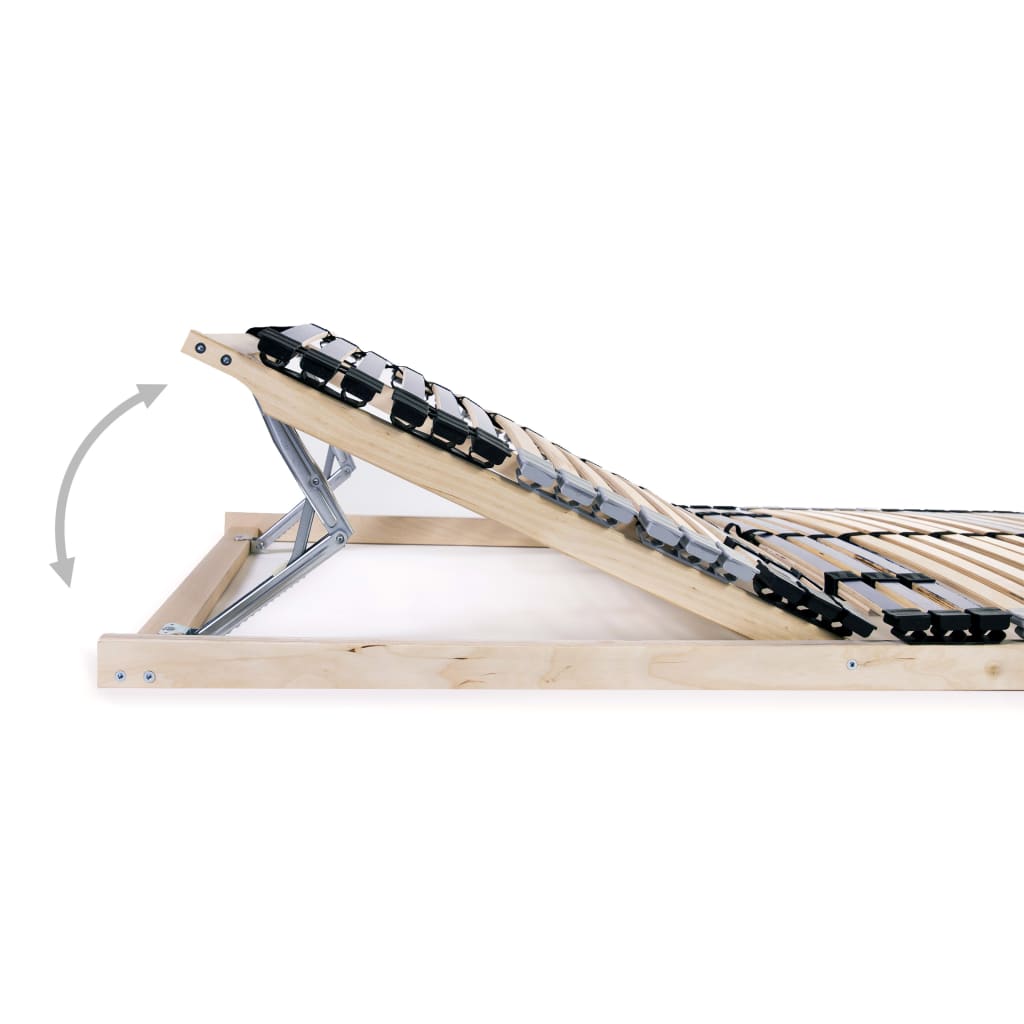 lamelbunde til seng 2 stk. 42 lameller 7 zoner 70 x 200 cm
