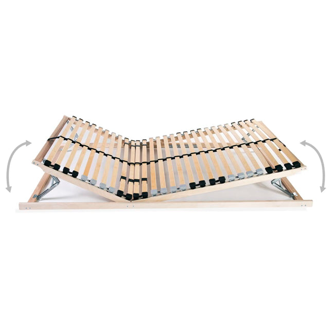 lamelbunde til seng 2 stk. 28 lameller 7 zoner 80 x 200 cm