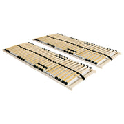 lamelbunde til seng 2 stk. 28 lameller 7 zoner 90 x 200 cm