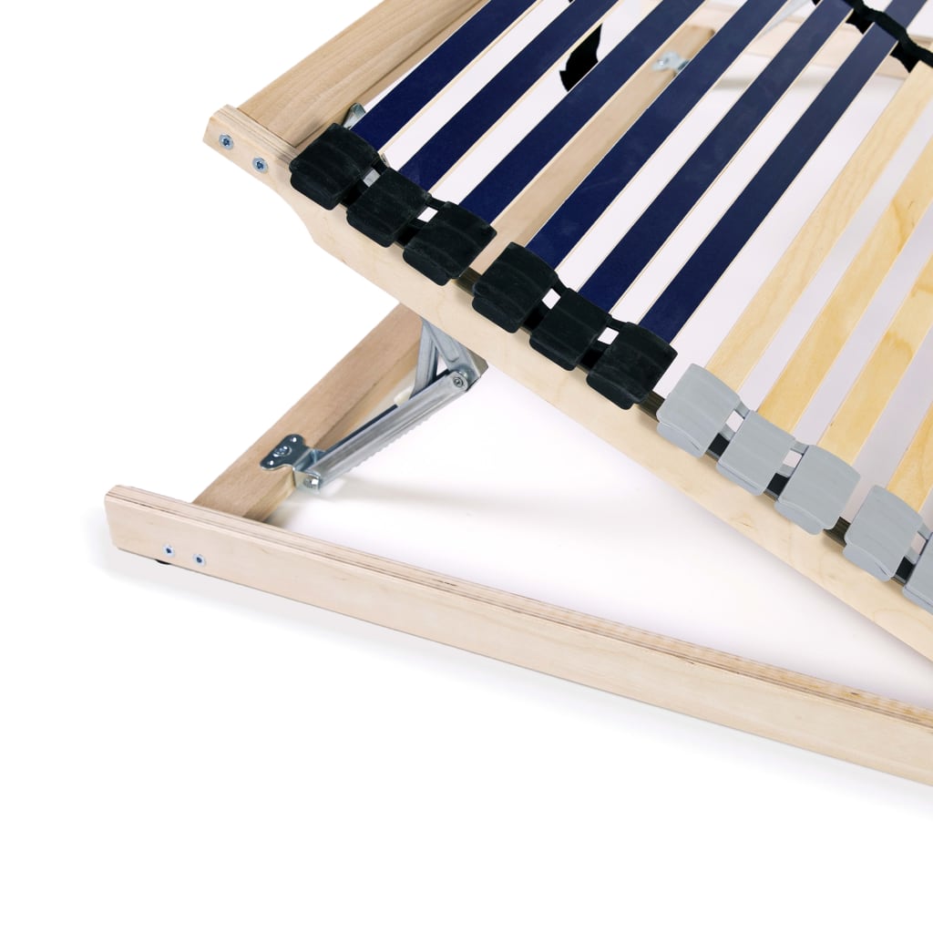 lamelbunde til seng 2 stk. 42 lameller 7 zoner 90 x 200 cm