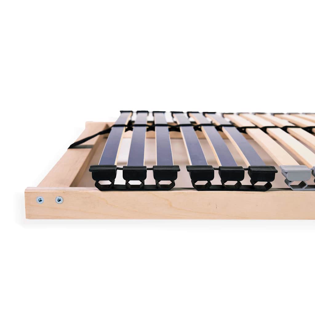 lamelbunde til seng 2 stk. 42 lameller 7 zoner 90 x 200 cm