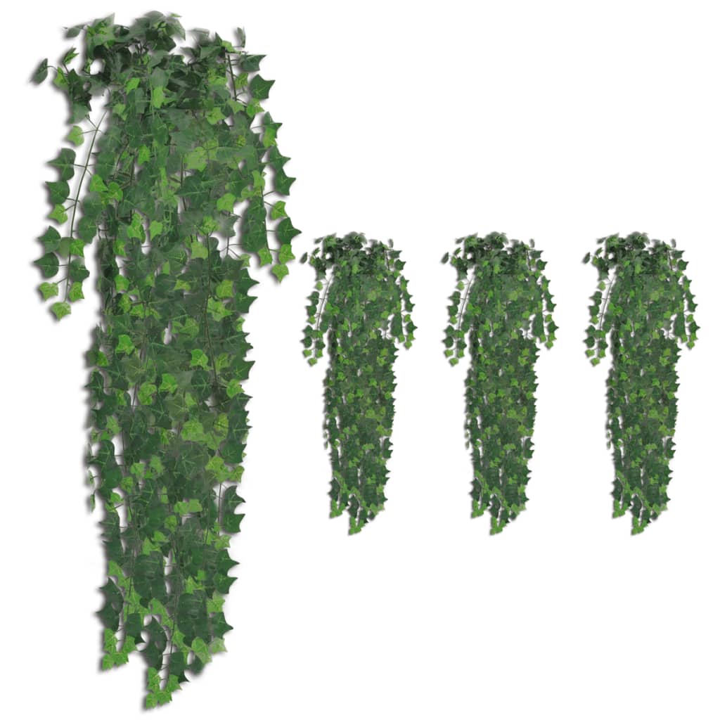kunstige vedbendplanter 4 stk. 90 cm grøn