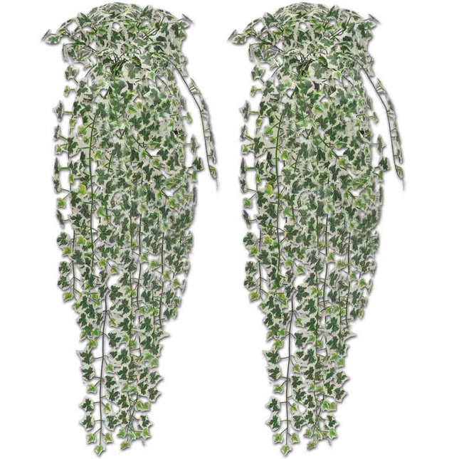 kunstige vedbendplanter 4 stk. 90 cm broget