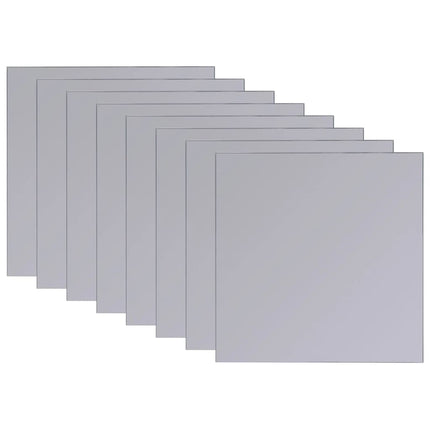rammeløse spejlfliser 16 stk. 20,5 cm glas