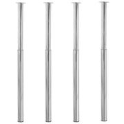 teleskopiske bordben 4 stk. 710 mm-1100 mm krom