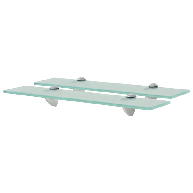 svævehylde 2 stk. 50 x 10 cm 8 mm glas