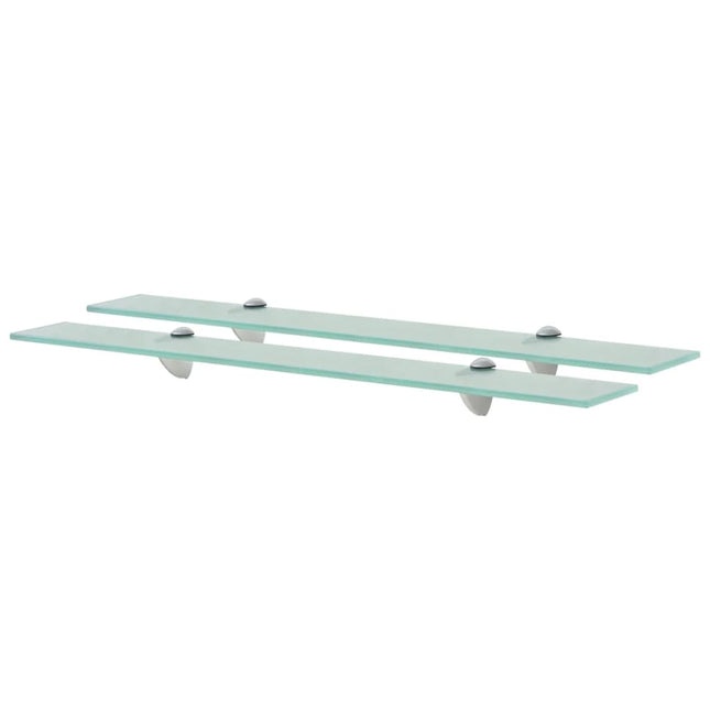 svævehylde 2 stk. 70 x 10 cm 8 mm glas