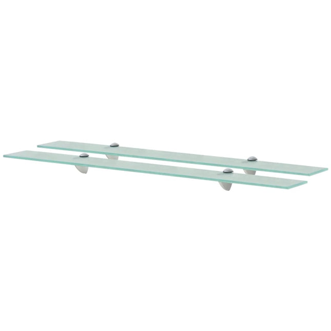 svævehylde 2 stk. 90 x 10 cm 8 mm glas