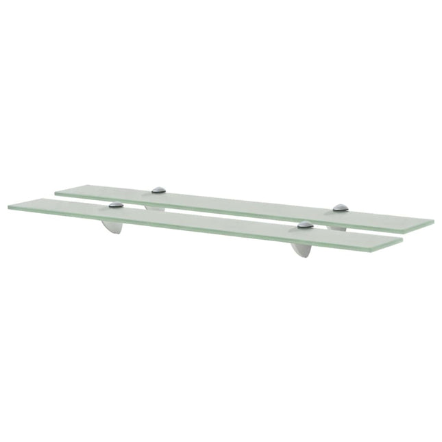 svævehylder 2 stk. 70 x 10 cm 8 mm glas