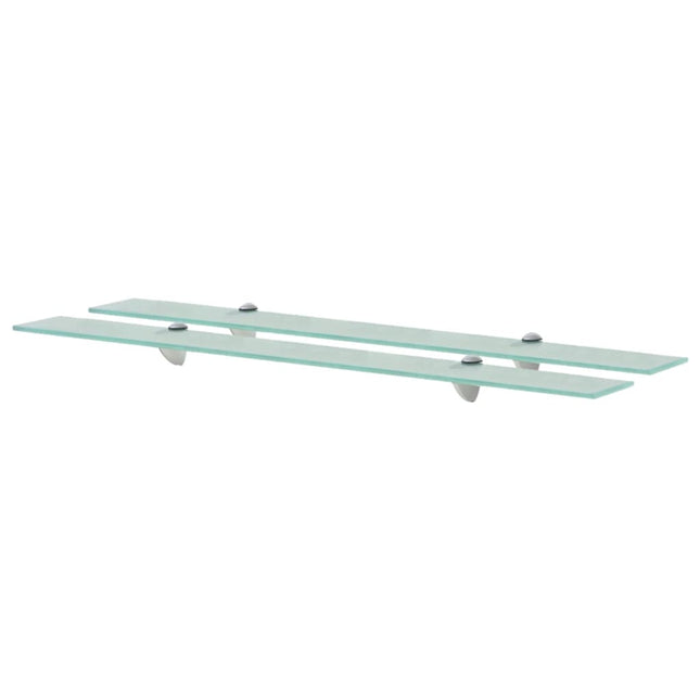 svævehylder 2 stk. 90 x 20 cm 8 mm glas