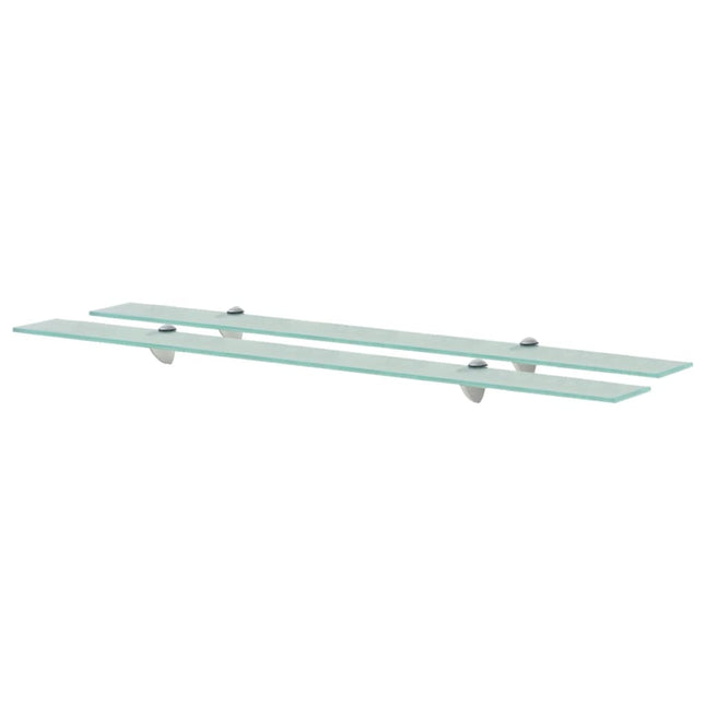 svævehylder 2 stk. 100 x 20 cm 8 mm glas