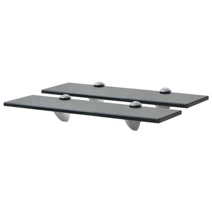 svævehylder 2 stk. 40 x 20 cm 8 mm glas