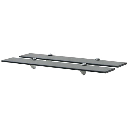 svævehylder 2 stk. 70 x 20 cm 8 mm glas