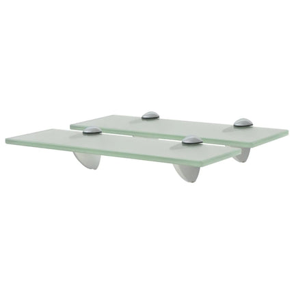 svævehylder 2 stk. 30 x 20 cm 8 mm glas