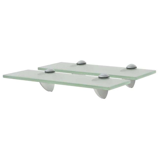svævehylder 2 stk. 30 x 20 cm 8 mm glas