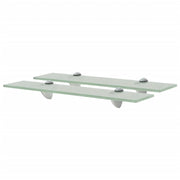 svævehylder 2 stk. 50 x 20 cm 8 mm glas