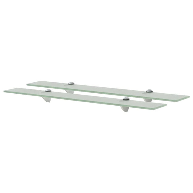 svævehylder 2 stk. 70 x 20 cm 8 mm glas