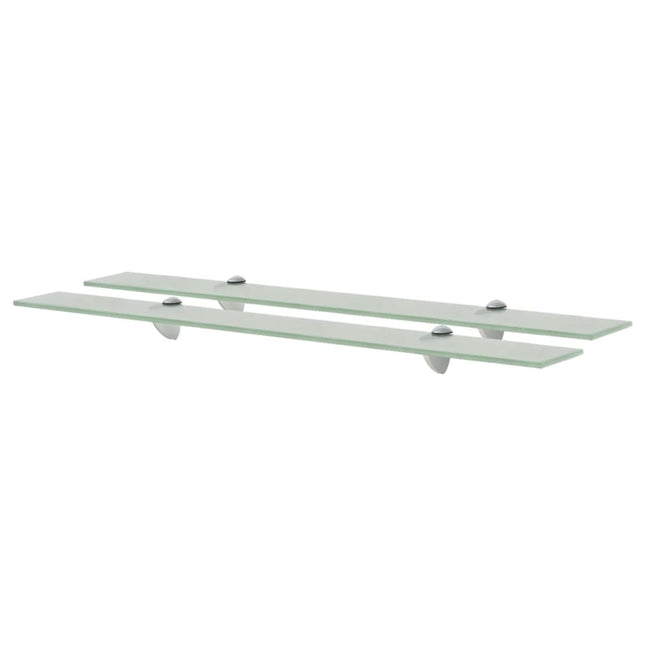 svævehylder 2 stk. 80 x 20 cm 8 mm glas