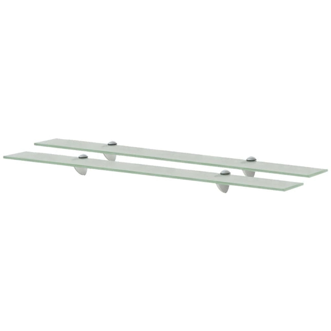 svævehylder 2 stk. 90 x 20 cm 8 mm glas