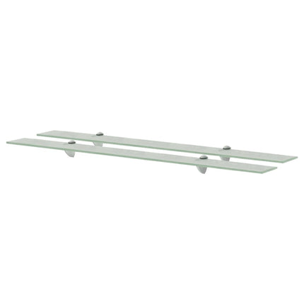 svævehylder 2 stk. 100 x 20 cm 8 mm glas