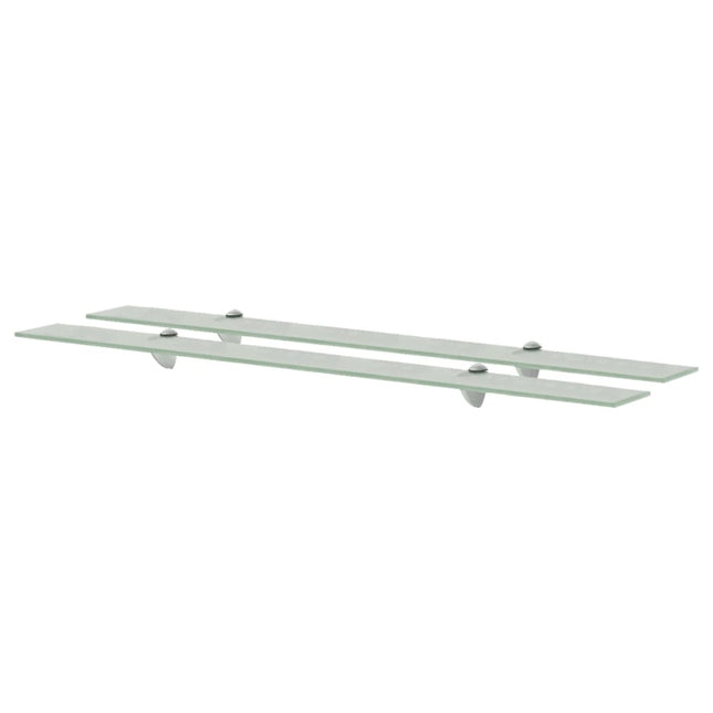 svævehylder 2 stk. 100 x 20 cm 8 mm glas