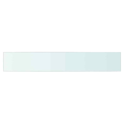 hylder 2 stk. glaspanel 90 x 15 cm klar