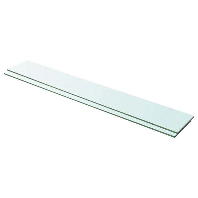 hylder 2 stk. glaspanel 100 x 15 cm klar