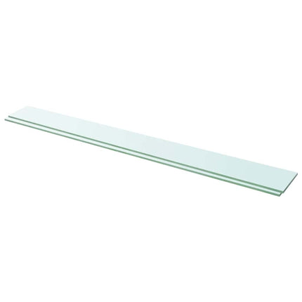 hylder 2 stk. glaspanel 110 x 12 cm klar