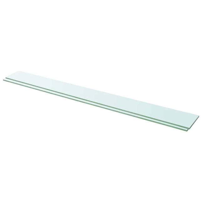 hylder 2 stk. glaspanel 110 x 12 cm klar