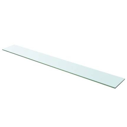hylder 2 stk. glaspanel 110 x 15 cm klar