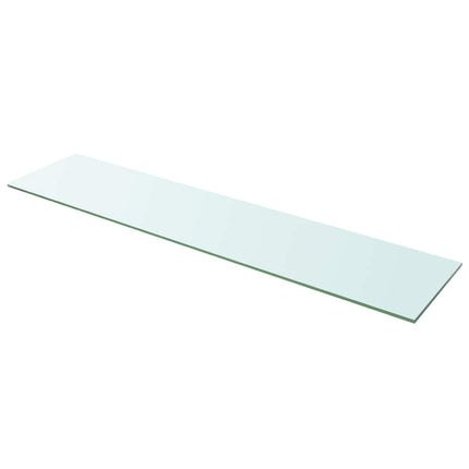 hylder 2 stk. glaspanel 110 x 25 cm klar