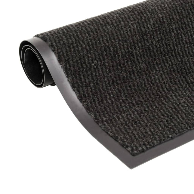 måtter støvkontrol 2 stk. rektangulær tuftet 40x60 cm sort