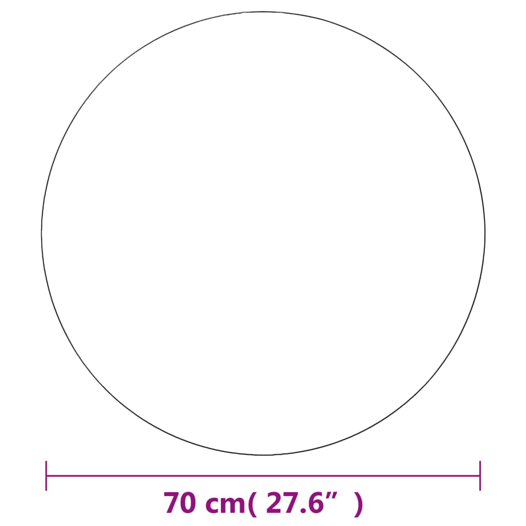 vægspejle 2 stk. 70 cm rundt glas