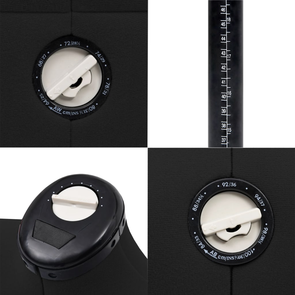 justerbar gine kvinde str. S 33-40 sort