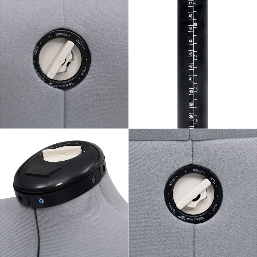 justerbar gine kvinde str. M 40-46 sort