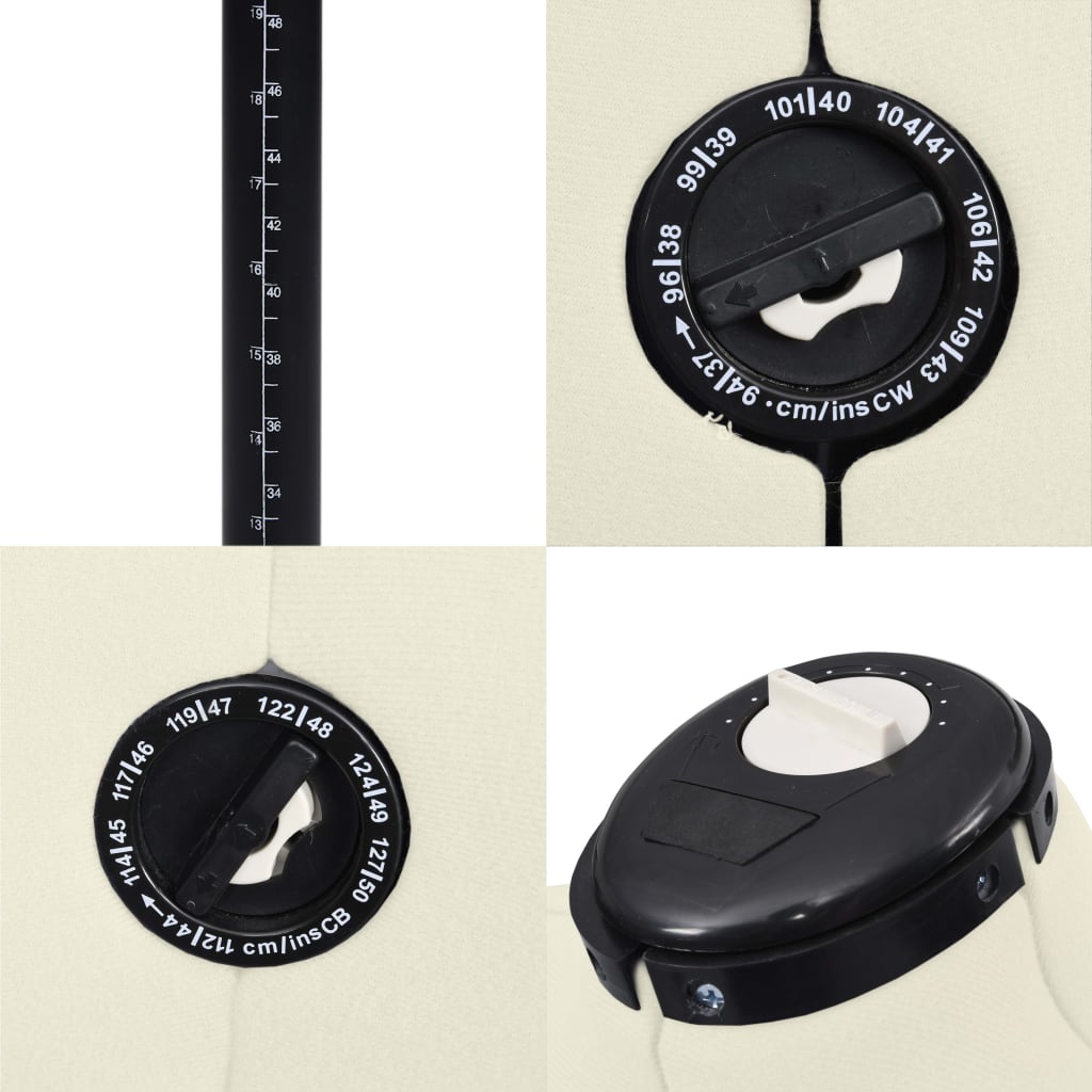 justerbar gine kvinde str. L 44-50 cremefarvet