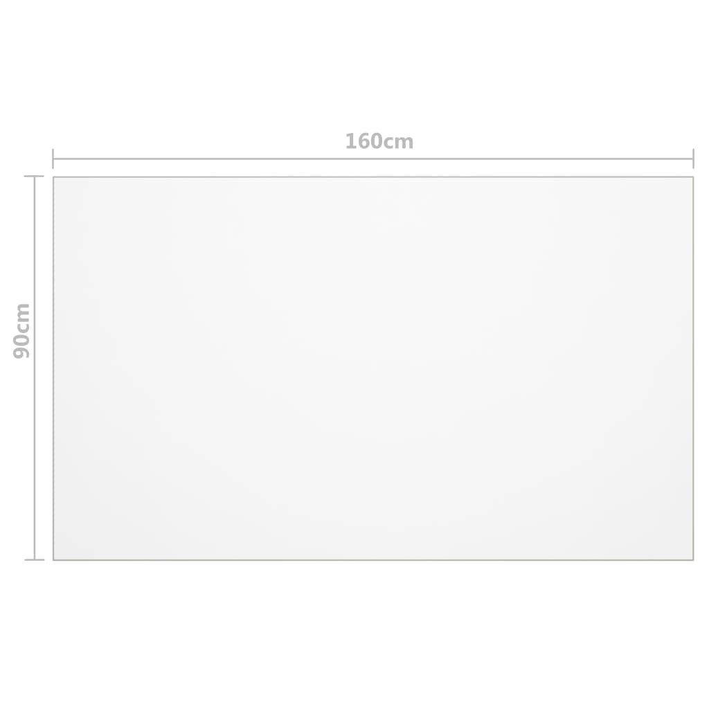 bordbeskytter 160x90 cm 1,6 mm PVC mat