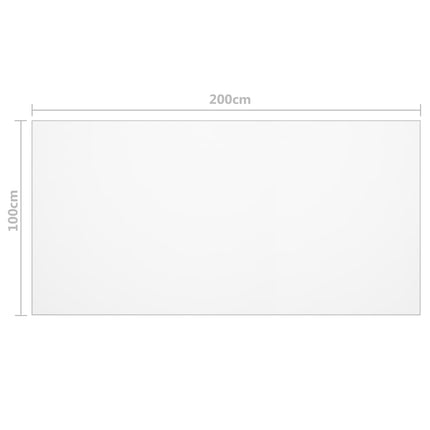 bordbeskytter 200x100 cm 1,6 mm PVC mat