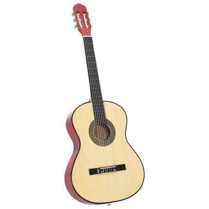 klassisk guitarsæt til begyndere 12 dele 4/4 39"