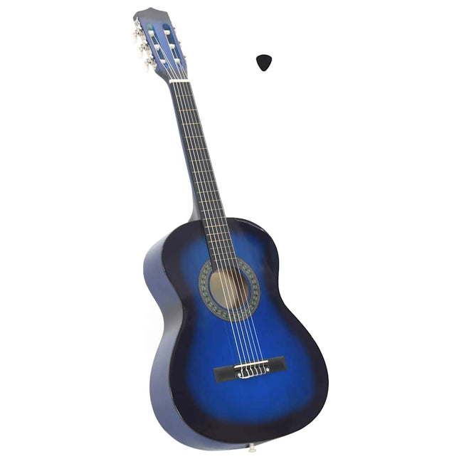 klassisk guitar for begyndere og børn 3/4 36" blå