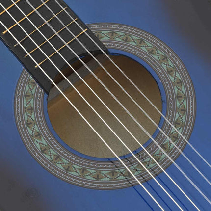 klassisk guitar for begyndere og børn 3/4 36" blå