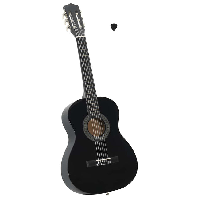 klassisk guitar for begyndere og børn 3/4 36" sort