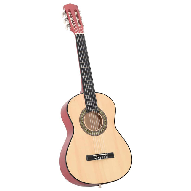 klassisk guitarsæt til børn og begyndere 8 dele 1/2 34"