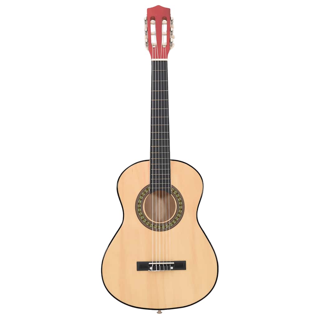 klassisk guitarsæt til børn og begyndere 8 dele 1/2 34"