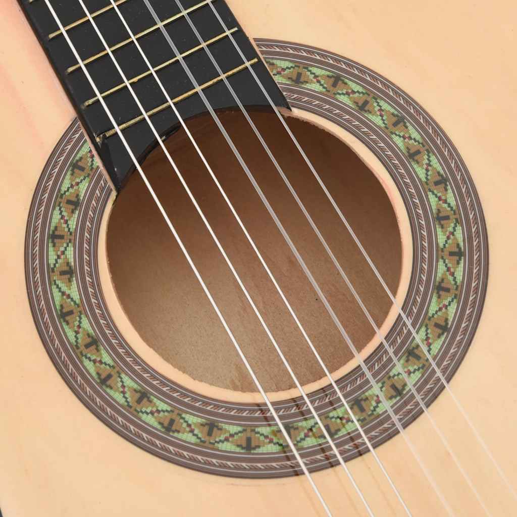 klassisk guitarsæt til børn og begyndere 8 dele 1/2 34"
