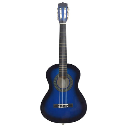 klassisk guitar for begyndere og børn 1/2 34" blå
