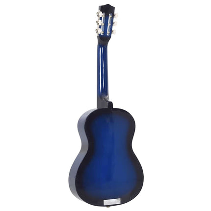 klassisk guitar for begyndere og børn 1/2 34" blå