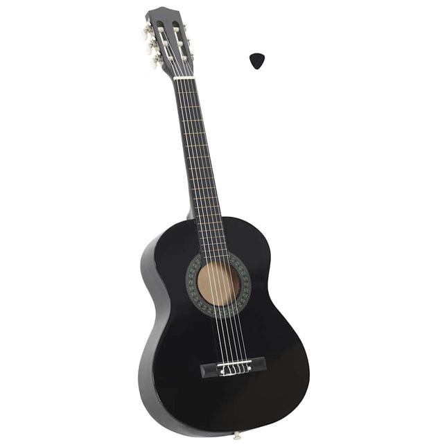 klassisk guitar for begyndere og børn 1/2 34" sort