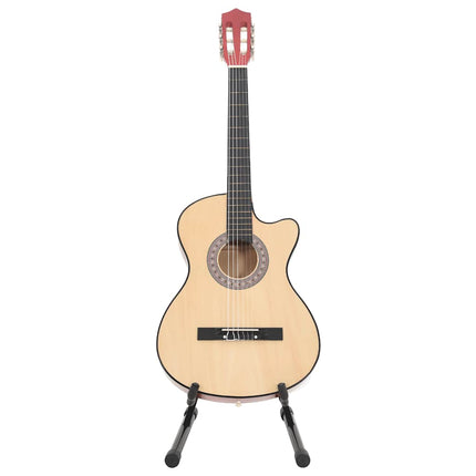 western akustisk guitarsæt 12 dele med 6 strenge 38"