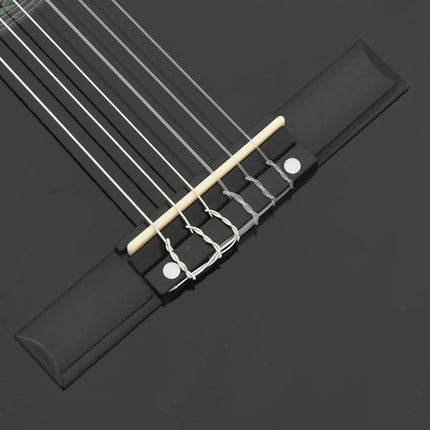 western-guitarsæt 12 dele med equalizer og 6 strenge sort